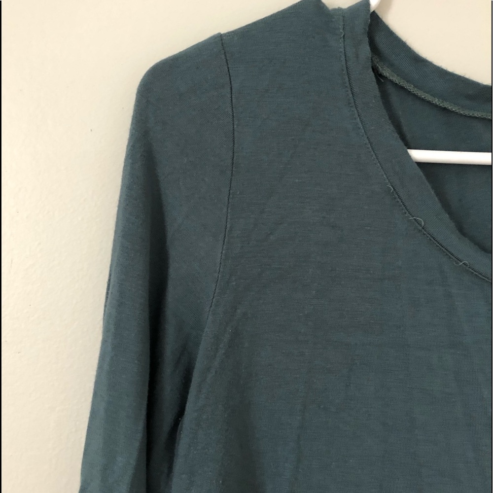 Teal cropped top